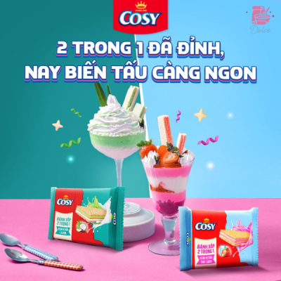BÁNH XỐP KEM COSY 2 TRONG 1 - 148,7G